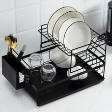Load image into Gallery viewer, Aluminium Alloy Dish Rack Kitchen Organizer Storage Drainer Drying Plate Shelf Sink
