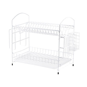 Aluminium Alloy Dish Rack Kitchen Organizer Storage Drainer Drying Plate Shelf Sink