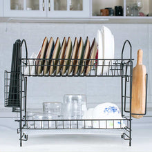Load image into Gallery viewer, Aluminium Alloy Dish Rack Kitchen Organizer Storage Drainer Drying Plate Shelf Sink
