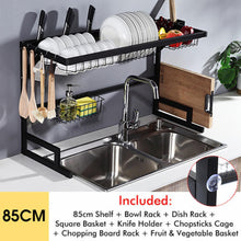 Load image into Gallery viewer, Aluminium Alloy Dish Rack Kitchen Organizer Storage Drainer Drying Plate Shelf Sink
